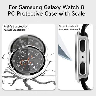 【สาย+เคส】สายนาฬิกาซิลิโคนสุดเจ๋ง Samsung Galaxy Watch 8 40mm 44mm รุ่นใหม่ล่าสุด ทนทาน