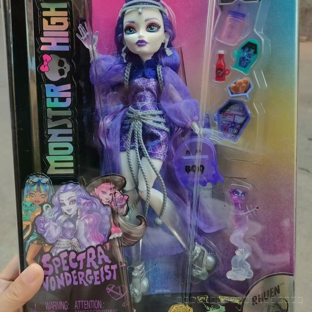 Monster High Monster High School Third Generation G3 ตุ๊กตาตุ๊กตาเคลื่อนย้ายได้เสริมของเล่น Ghost สิ