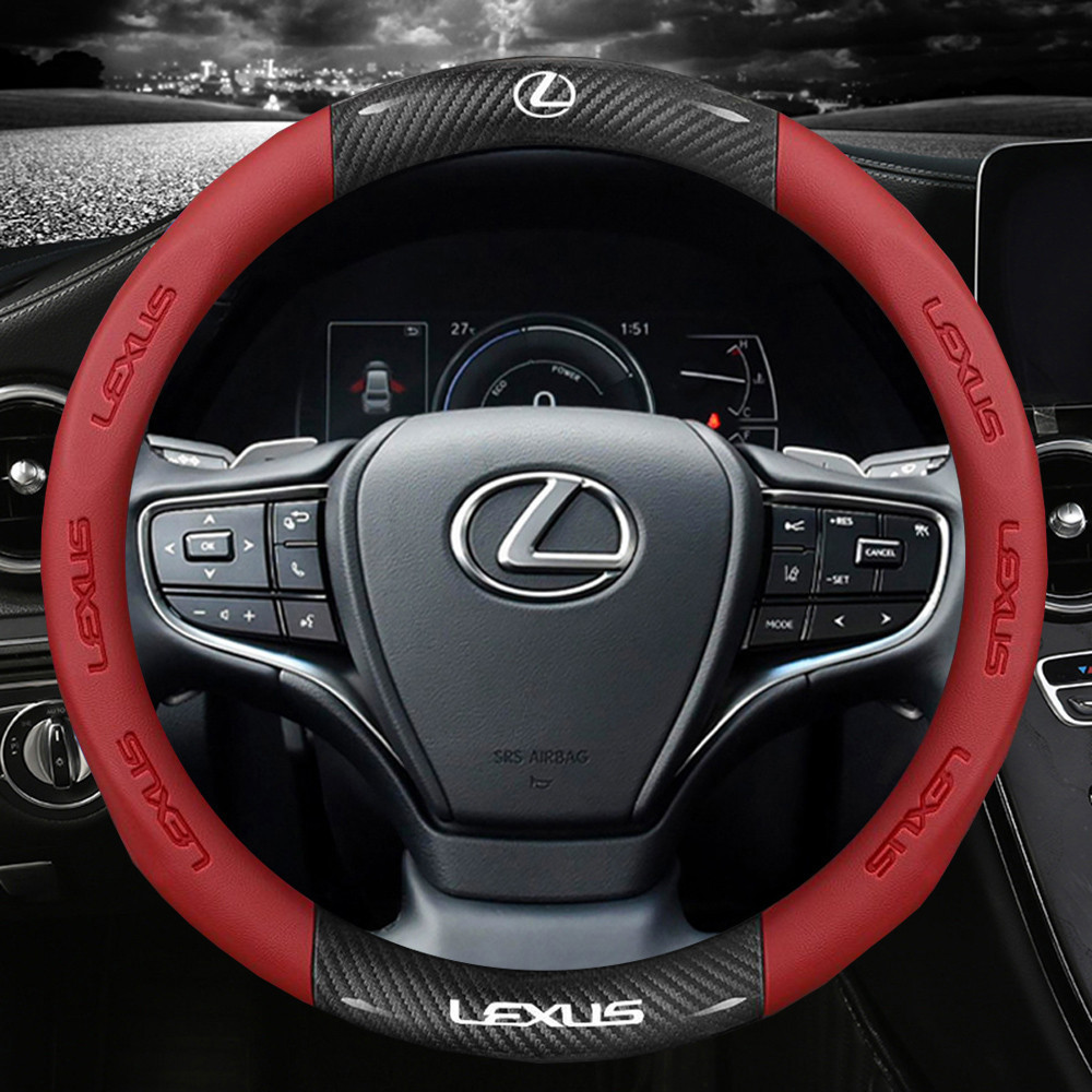 รถหนังพวงมาลัยคาร์บอนไฟเบอร์พวงมาลัยเหมาะสําหรับ Lexus IS250 IS300 RX330 RX350 NX RX rx300 gs300 ES 