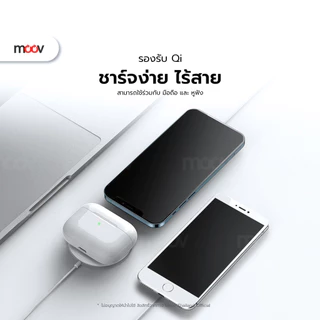 [ประกัน1ปี] Moov WC01 WC02 แท่นชาร์จไร้สาย Wireless Charger 15W ชาร์จไร้สาย For iPhone 12/13/14/15/16/17