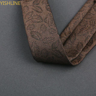 Vintage 7.5/8 ซม.Man Tie สีกากีสีฟ้าสีน้ําตาล Darker สีเนคไทแถบดอกไม้เนคไท Holiday Party