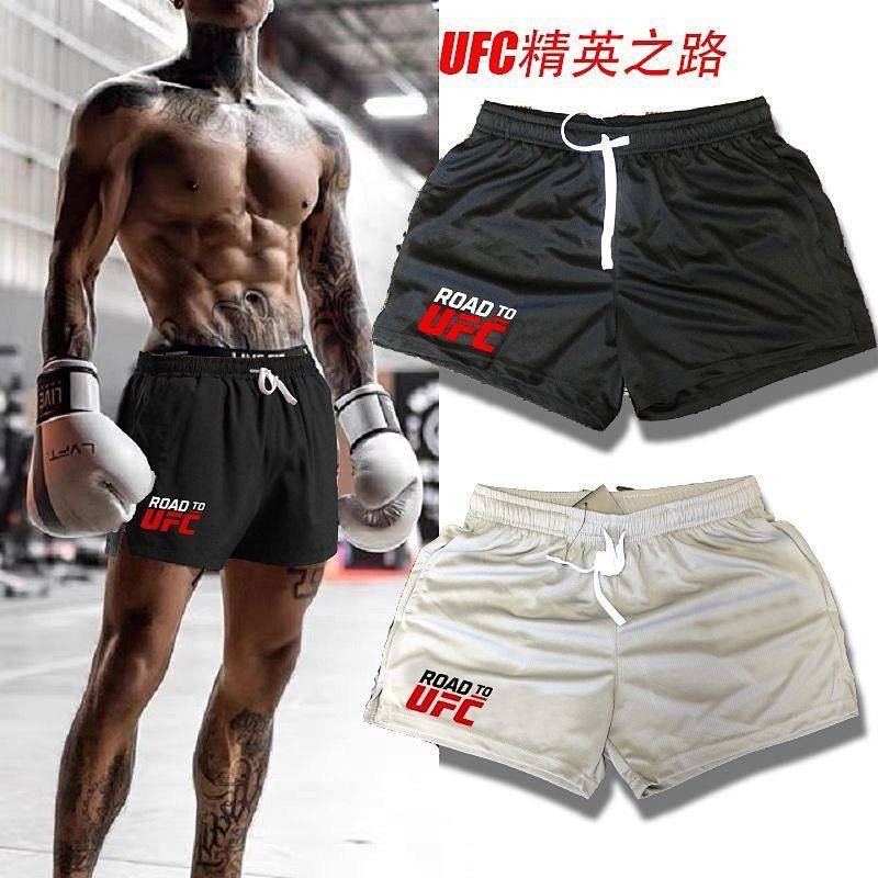 【Ready Stock】 Fighting Muay Thai Fitness UFC Running Exercise Shorts Male Boxing Sanda Fighting Trai