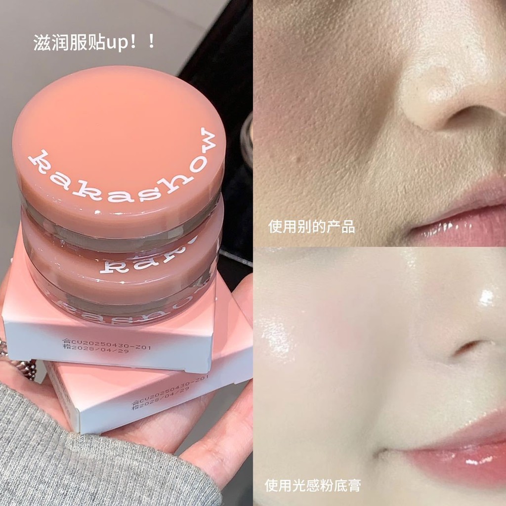 Kaka Natural Nude Skin Foundation คอนซีลเลอร์ Liquid Foundation คอนซีลเลอร์บีบีครีม Cover Spots Foun