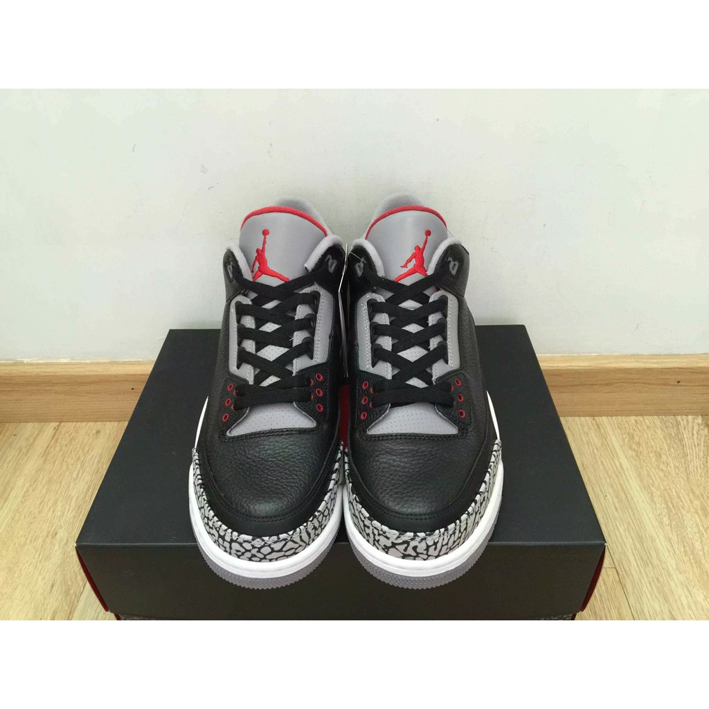 11 ปี Replica air jordan 3 Black Cement Color jordan  136064 010