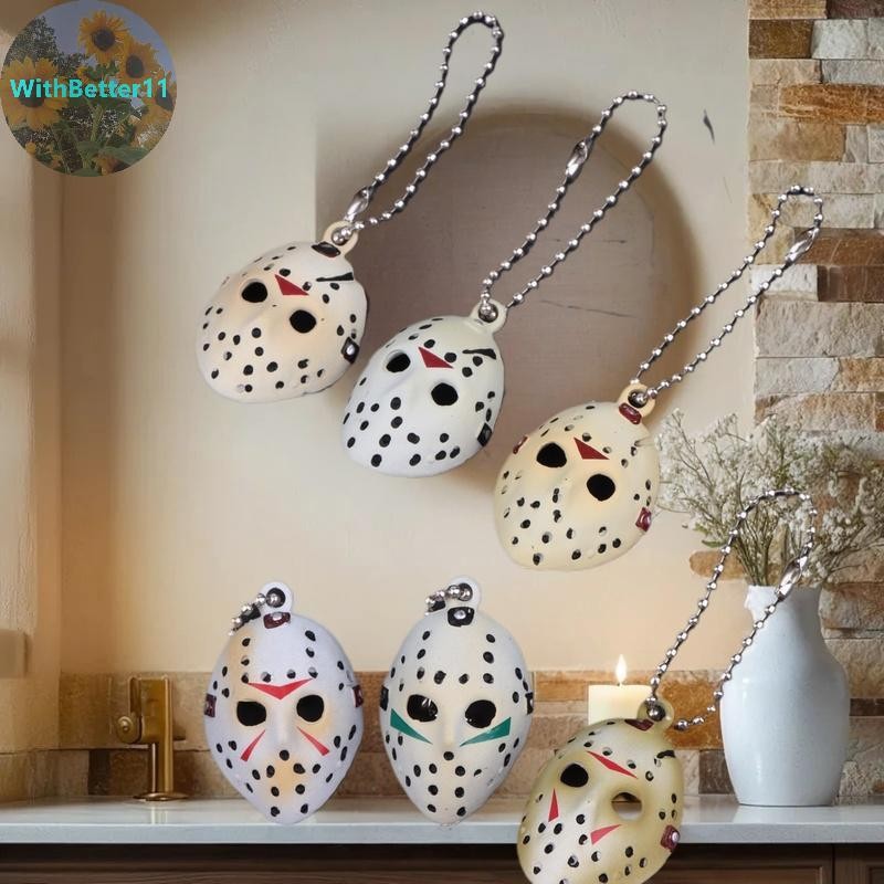 Better Horror Movie Keychain Jason Hockey Mask Keyring Bag Charm สําหรับเด็กเครื่องประดับฮาโลวีนของข