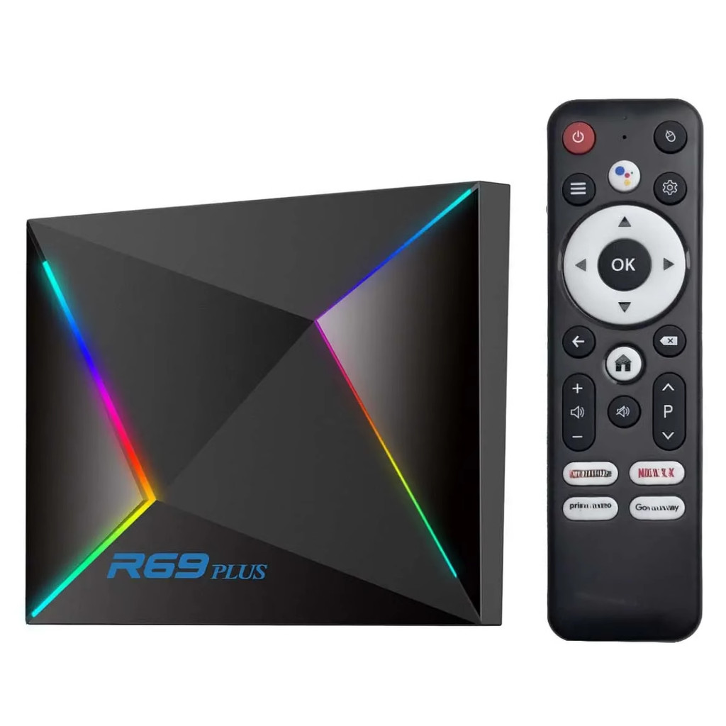R69 PLUS Allwinner H728 android 14 8K 1000M A55 OTT กล่องทีวี
