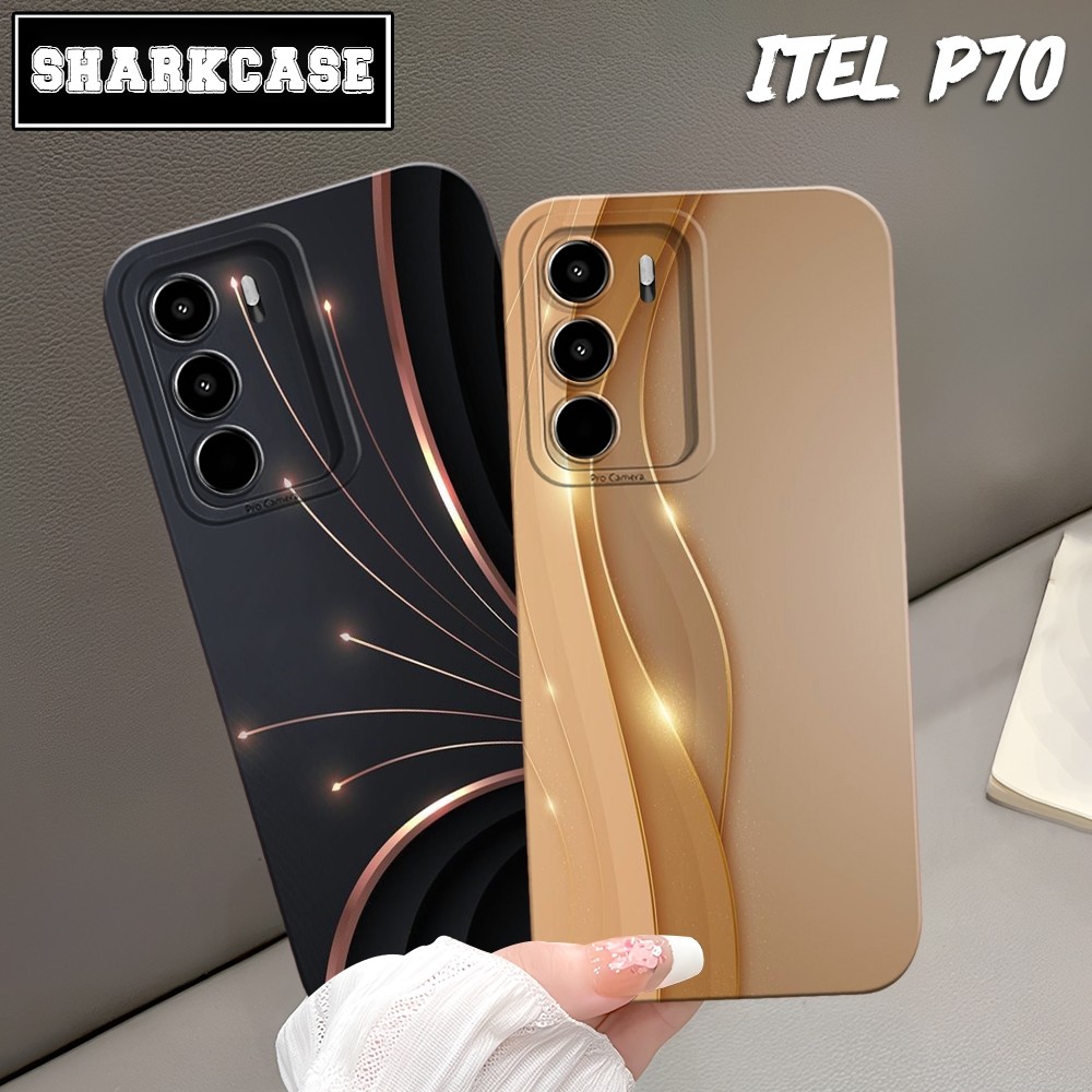 เคสโทรศัพท์ HP ITEL POWER 70 / P70 / P65 / P55 4G / P55 5G พร้อม Modern Aesthetic Abstract Stripe Mo