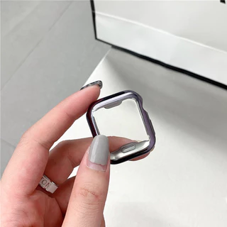 กรณีป้องกันฉากที่ชัดเจน TPU อ่อน for IWatch Apple Watch Ultra/SE 3 2 Series 11 10 9 8 7 6 5 49 46 45 44 42 41 40 38มม