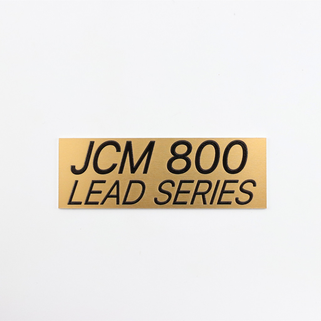 Marshall JCM 800 สําหรับ Amp Logo Badge Custom Made 85mm(3.34")X29mm(1.14)