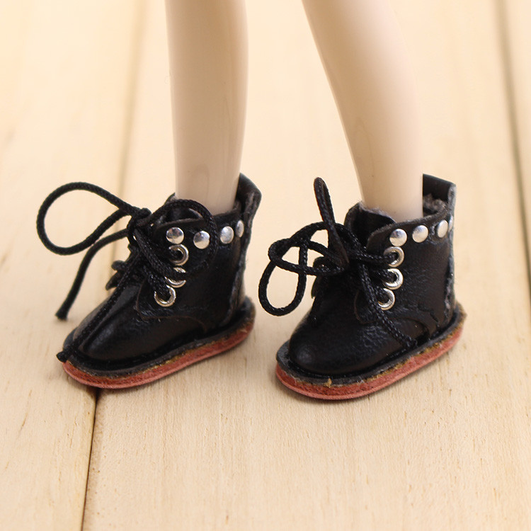 รองเท้ามาร์ตินบ๊อบส์ Blythe ขนาดกลาง สไตล์ Ragdoll รองเท้าหนังคุณภาพสูง