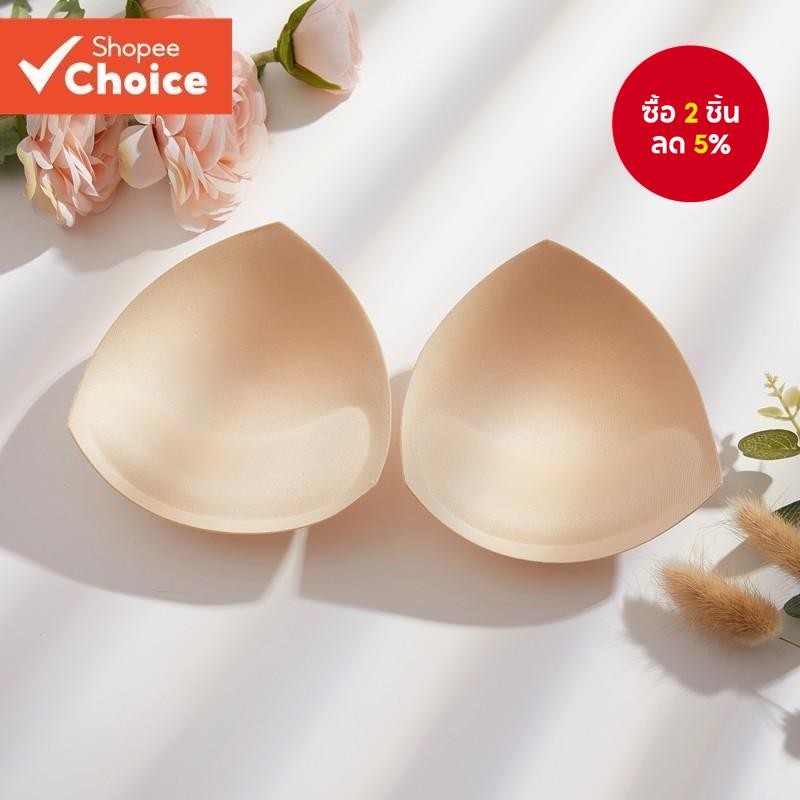 ผู้หญิงสามเหลี่ยมฟองน้ําบิกินี่ Pads ชุดว่ายน้ํา Breast Push Up Pads Chest Enhancers Bra โฟมแทรก