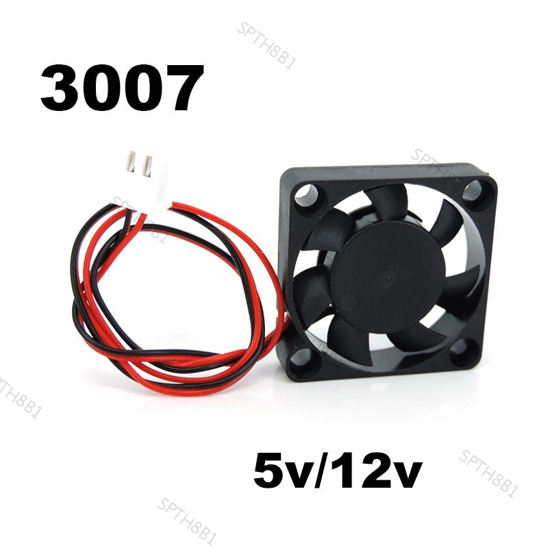 3007 พัดลมไร้แปรง DC 5V 12V 24V แขนแบริ่งน้ํามันแหล่งจ่ายไฟขนาดเล็ก Cooling 30X30X7 มม.Mini สําหรับ 