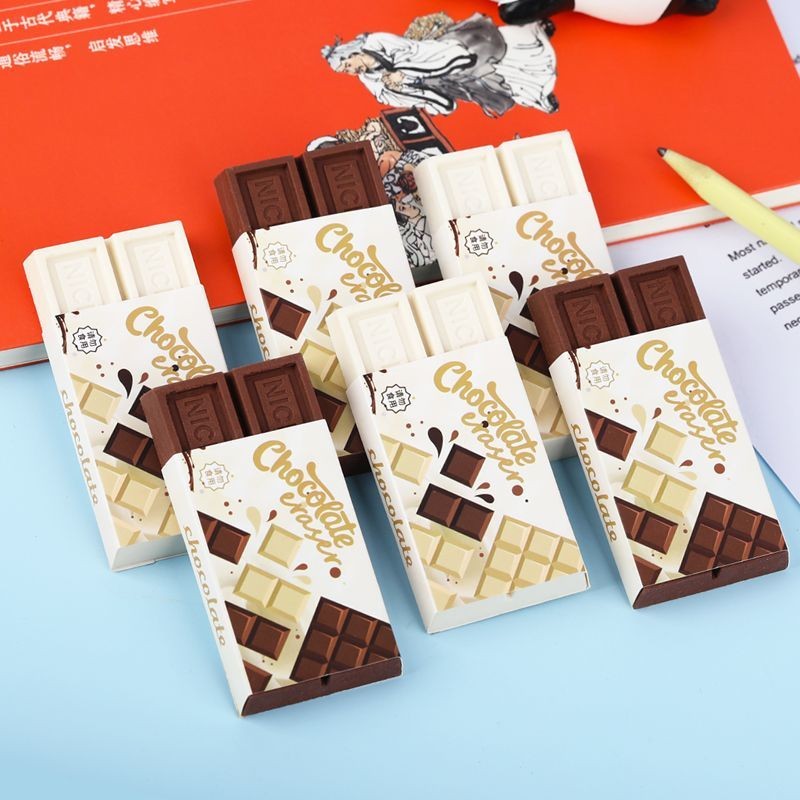 Creative Chocolate Eraser High-value จําลองสนุกยางลบขนาดใหญ่ Clean Non-marking Crumpy รางวัลสําหรับน