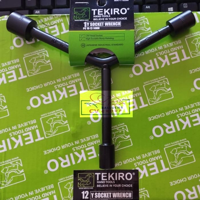 TEKIRO SHORT Y SOCKET WRENCH 10-12-14MM / Y SOCKET WRENCH 10-12-14 MM