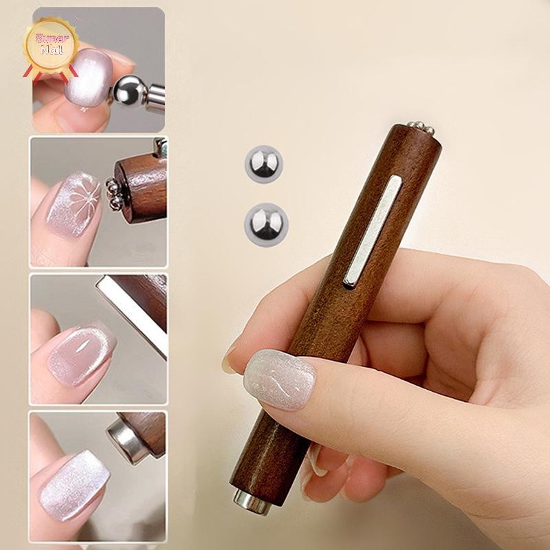 SuperNail 3-in-1 Multifunctional Magnetic Eye Nail Magnet Stick Strong Gel Polish Magnet Pen กระบอกแม่เหล็ก Vary
