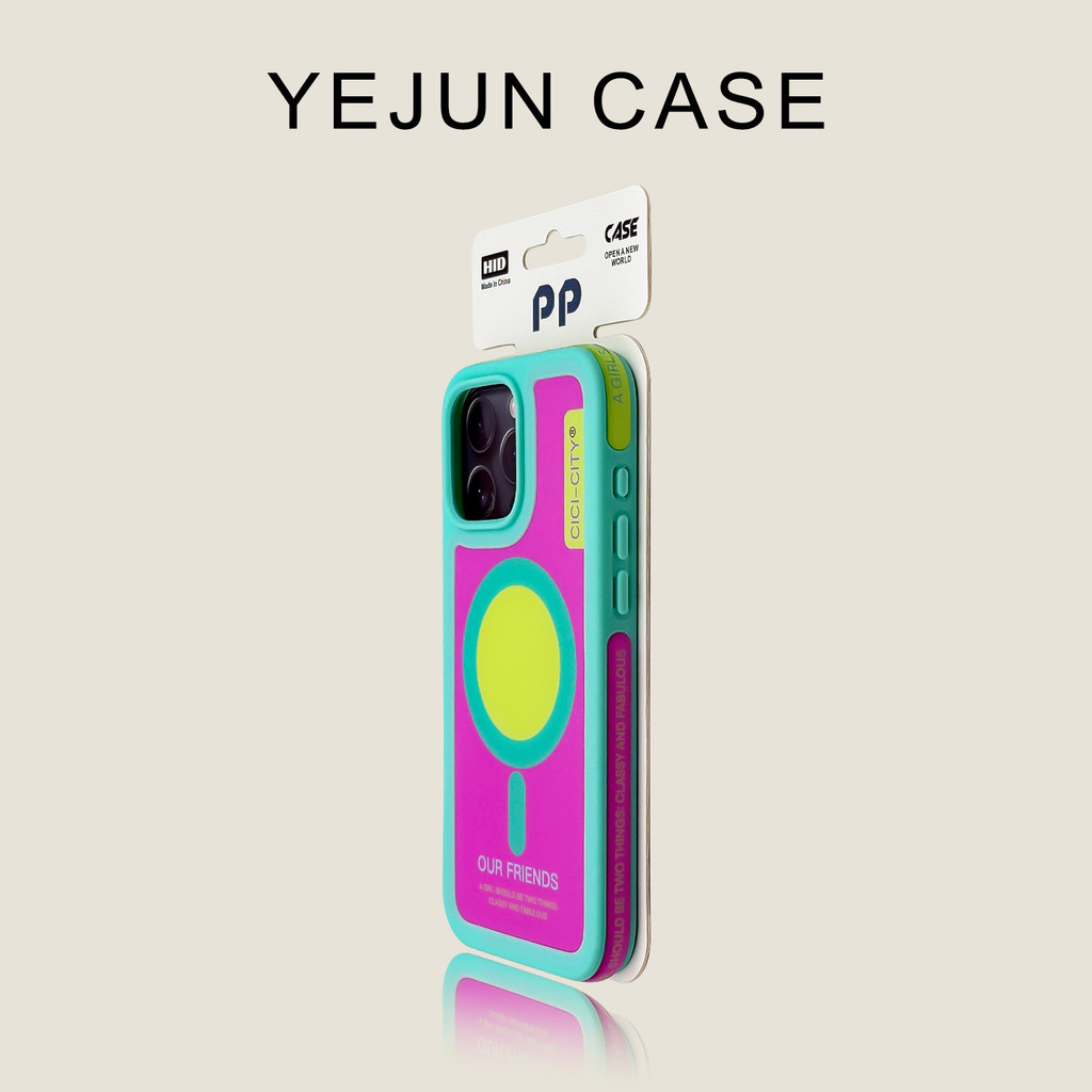 หรูหรา โดปามีน กรอบป้องกันการชนกันสีความคมชัดแม่เหล็กดูดเคสโทรศัพท์สําหรับ ไอโฟน17 16 15 14 13 มือโปร สูงสุด ป้องกันการกระแทกกล้องป้องกันการตกกระแทกฮาร์ดห