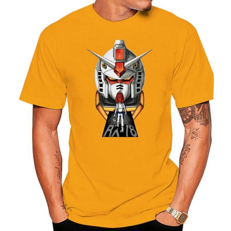 เสื้อยืดพิมพ์ลาย GUNDAM RX 78 AMURO RAY สำหรับผู้ชาย