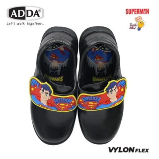 รองเท้านักเรียน ADDA รุ่น 41A25 และ 41N25 Superman ลิขสิทธิ์แท้สำหรับเด็กชาย มีไฟกระพริบ เบอร์ 25-35