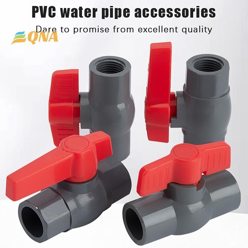 [QNA] 20 ~ 50 มม. สีเทา PVC ท่อเชื่อมต่อข้อศอกโดยตรง Tee ชลประทาน Joint Water Supply ท่ออะแดปเตอร์ Aquarium Tank Joint Valv ใหม่