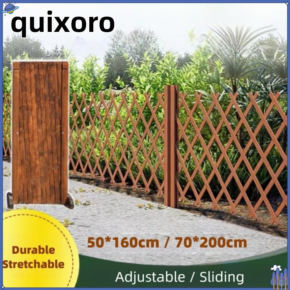 รั้วไม้ QUIXORO ทนทาน/ไร้กลิ่น 50/70 ซม.รั้วบ้านสวน, DIY ยืดใช้งานได้หลายสีสเปรย์ขยาย Trellis รั้วตกแต่งสวน