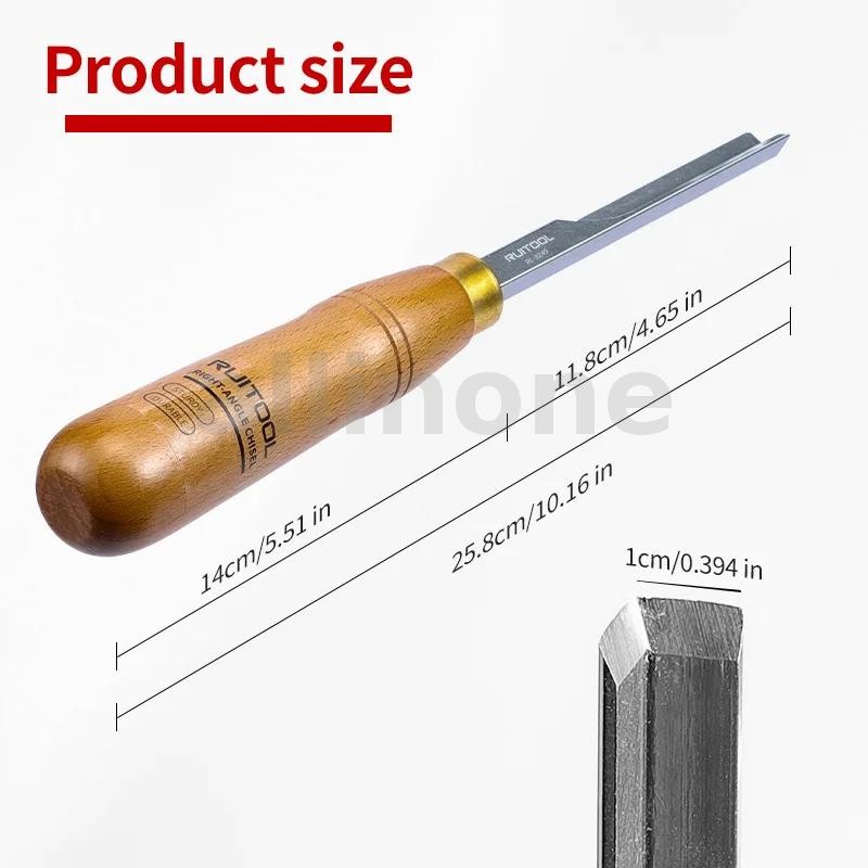 Allinone RUITOOL 10 นิ้วมุม Chisel 40Cr โลหะผสมเหล็กใบมีด Beech ไม้จับ 90 องศา Square Mortise เครื่อ