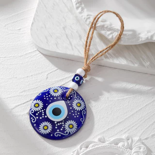 เครื่องราง Evil Eye ตุรกี โมบายฮวงจุ้ย 8cm นลบสิ่งชั่วร้าย สายตาจากความอิจฉา นำโชคดี โมบายแขวนในรถ