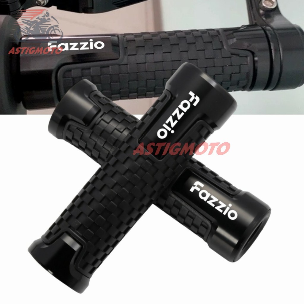 สําหรับ Yamaha Fazzio 125 CNC อลูมิเนียมจับ Anti-Slip ยางโลโก้เลเซอร์ 7/8 "22 มม.รถจักรยานยนต์ Handlebar Grips อุปกรณ์เสริม Plug and Play