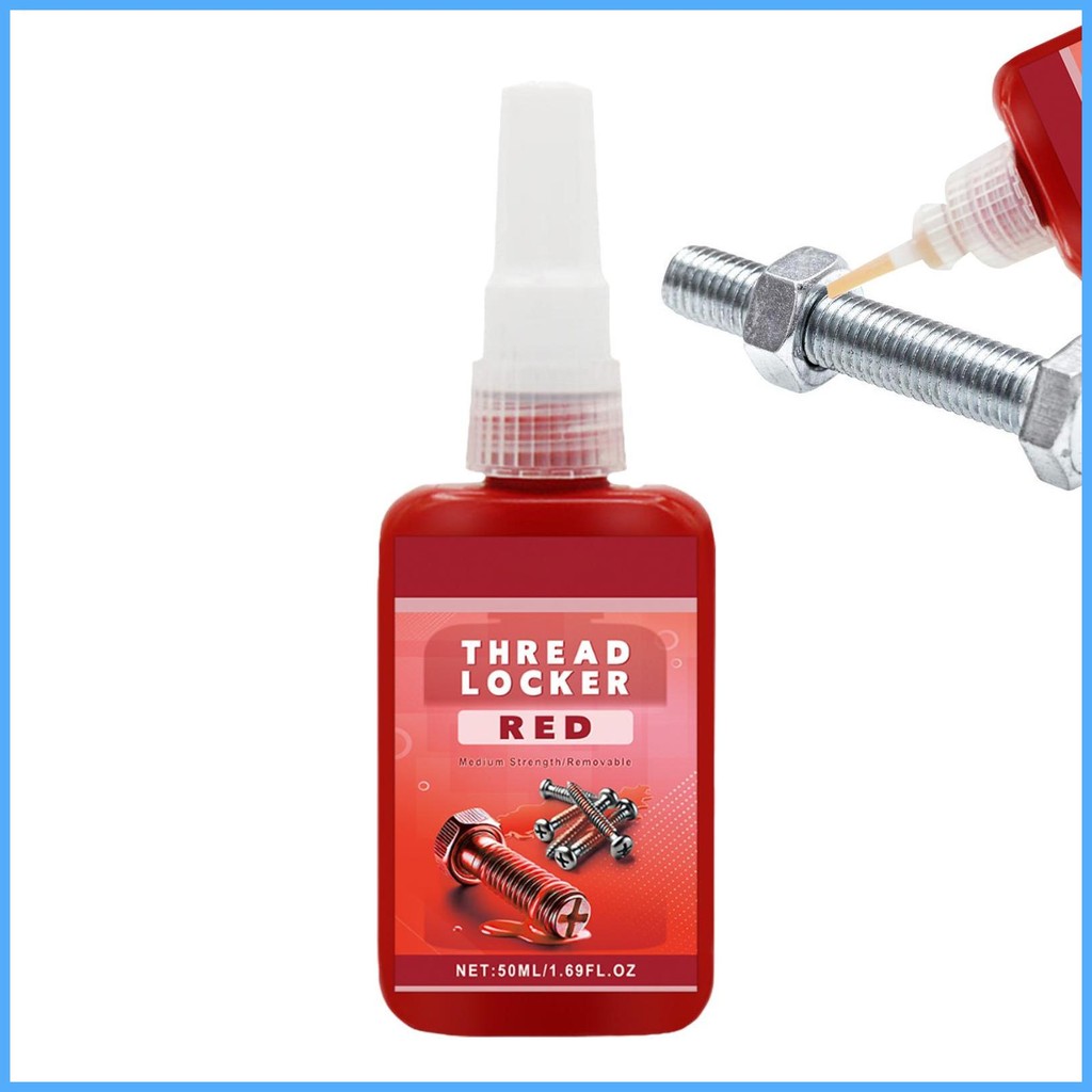 Thread Locker สําหรับสกรูสกรู Curing Metal Thread Lock Threadlocker 50ml กาวแบบไม่ใช้ออกซิเจนแบบถอดไ