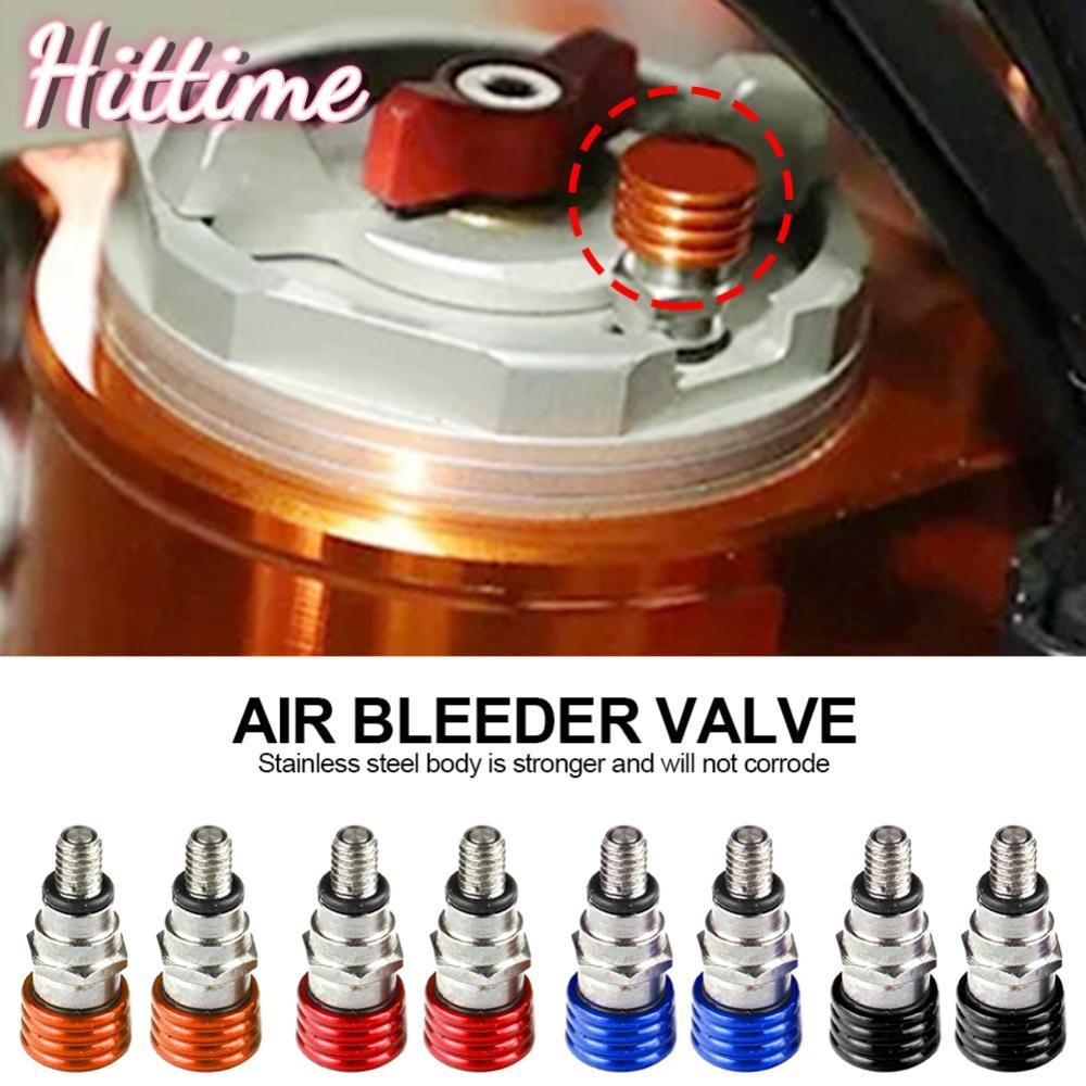 HITTIME Universal 2 ชิ้นรถจักรยานยนต์ส้อม Air Bleeder วาล์ว M4x0.7 สําหรับ KTM SX SXF EXCF XC XCF XC