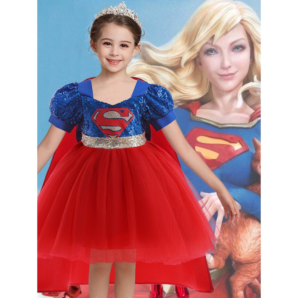 ฮาโลวีน เด็ก ชุด halloween เด็ก ชุดฮาโลวีนเด็ก ชุดHALOWEEN Marvel Princess & Superman Show เด็ก