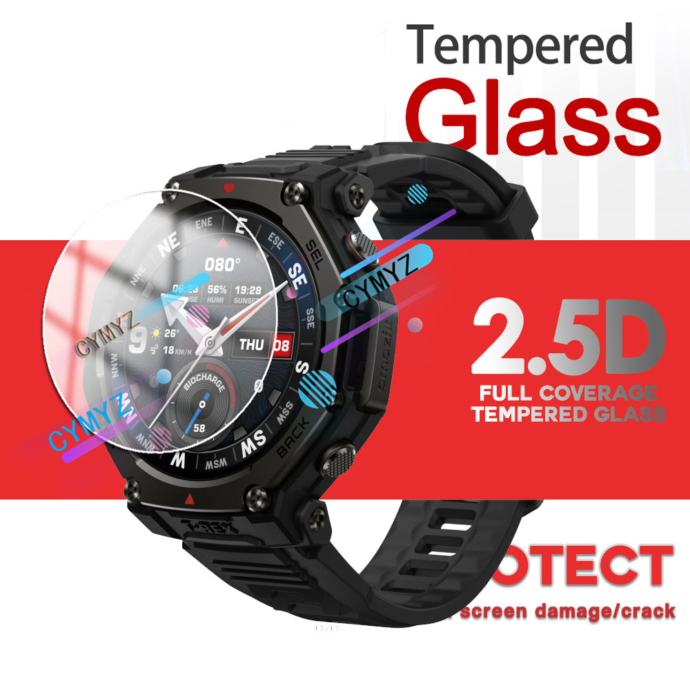 Amazfit T REX3 Pro ฟิล์ม 9H กระจกนิรภัยป้องกันหน้าจอ Amazfit T REX3 Pro ฟิล์มใส Amazfit T REX3 Pro ป