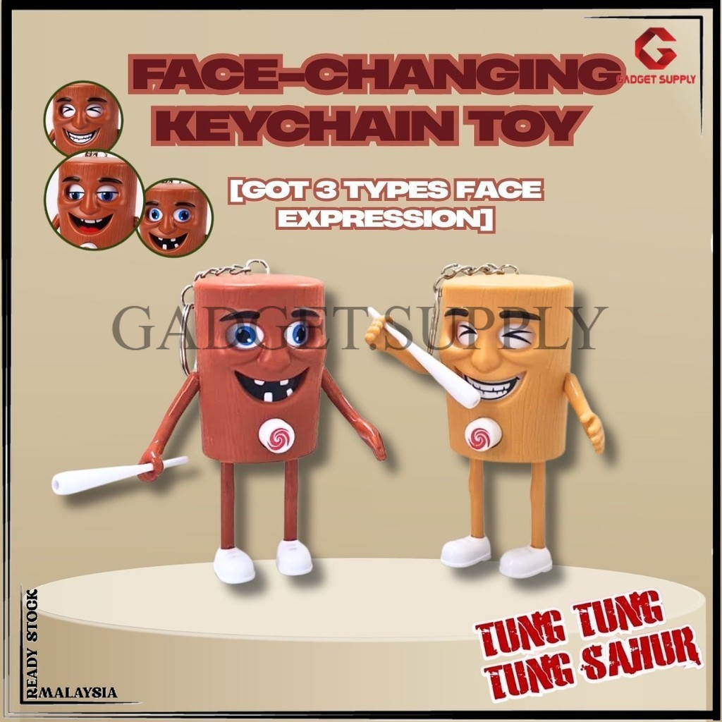 Tung Tung Tung Sahur Edition ของเล่นพวงกุญแจแขวนหน้าสําหรับ LOLs, Decor & Daily Mood Boost