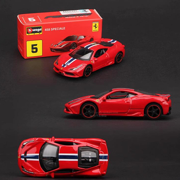 Burago รถรุ่น 1: 64 Ferrari รุ่น 458 F12 Enzo จําลองรถของเล่นคอลเลกชันของแท้เครื่องประดับ