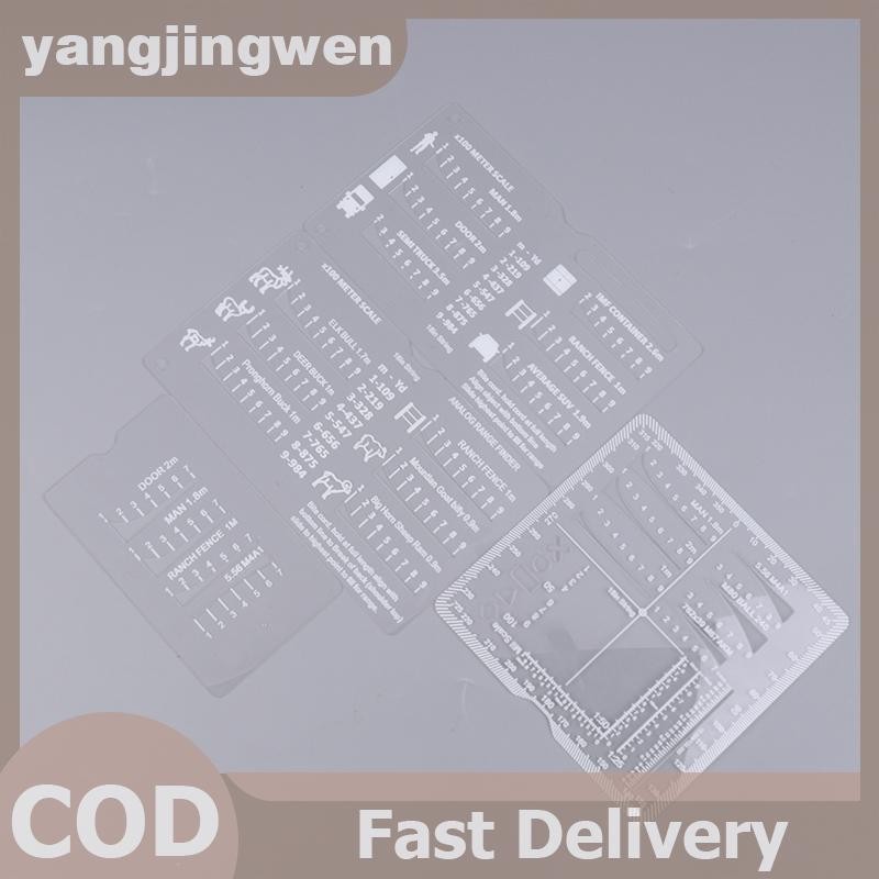 YANGWEN Range Finder การ์ด Hunt-R การ์ดช่วง Finder เครื่องมือประการระยะทางของการ์ดสําหรับกลางแจ้ง An