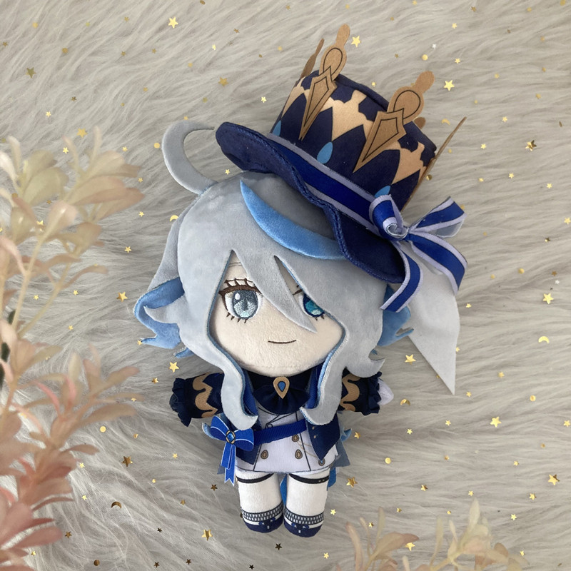 20 ซม.อะนิเมะเกม Genshin Impact Focalors ตุ๊กตาตุ๊กตาของเล่นตุ๊กตา Furina Plushie