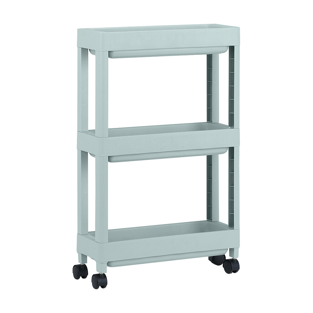 INDEX LIVING MALL ชั้นวางของ 3 ชั้น พร้อมล้อ รุ่นอีโค่ - สีเขียว