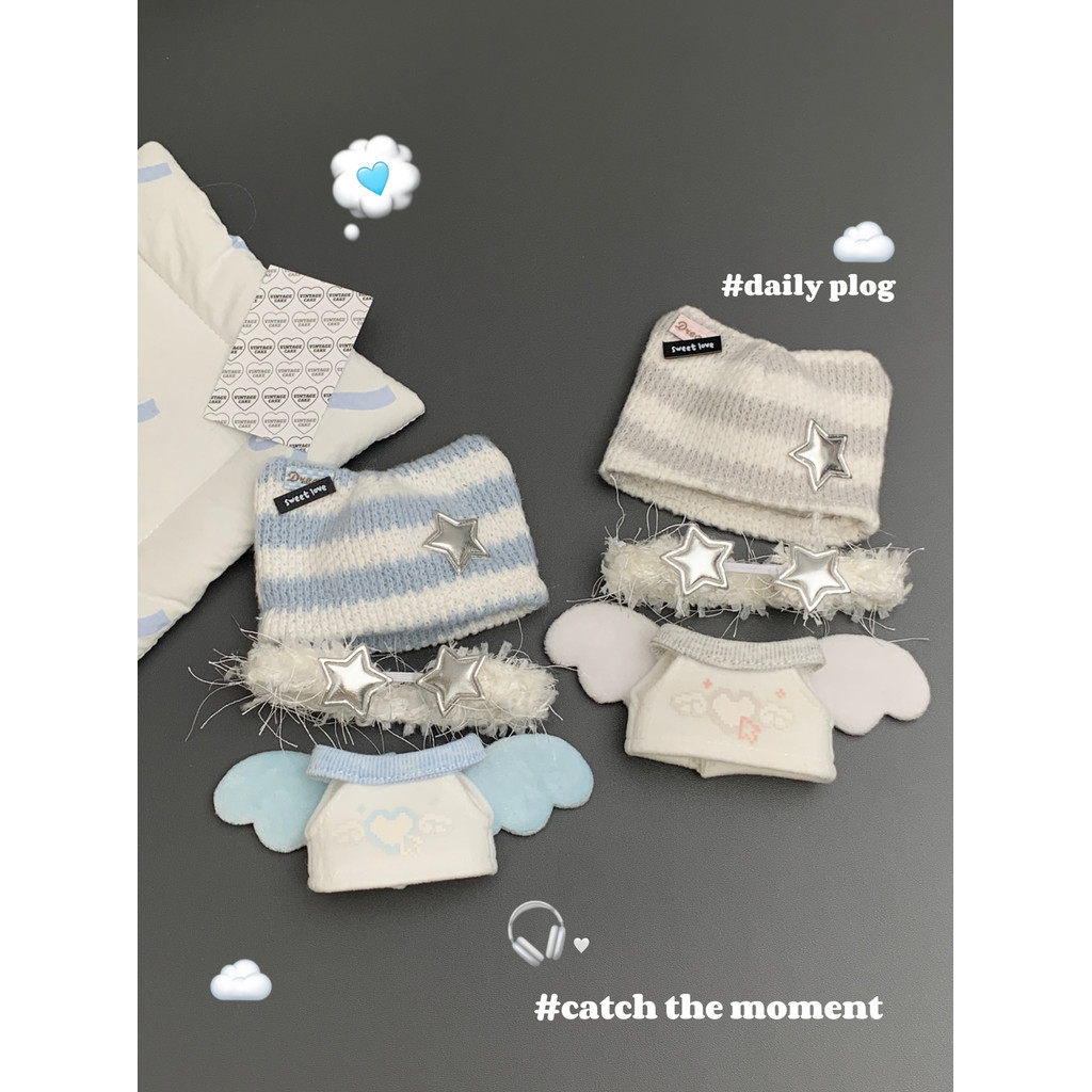 ตุ๊กตาฝ้าย 20cm ชุดตุ๊กตา 20cm ชุดตุ๊กตาbjd1/6 ชุดตุ๊กตา 15cm ชุดตุ๊กตา bao ao สินค้าใหม่ Angel Drea