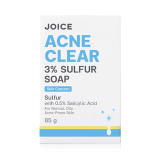 JOICE Acne Clear 3% Sulfur Soap 85g จอยซ์ ผลิตภัณฑ์ทำความสะอาดผิว.