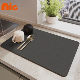 NIC แผ่นรองจานสำหรับคว่ำจานในครัว แผ่นรองจานสำหรับคว่ำจานบนเ…
