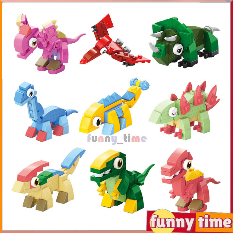 Jurassic Dinosaur Boys Girls Gift Educational DIY Story Toy,Building Block ของเล่นสําหรับเด็ก