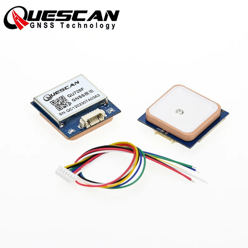 QUESCAN QU728F GNSS GPS Module สําหรับ Arduino NMEA0183 ตัวรับ GPS/GLONAS QZS SBAS U-center Configur