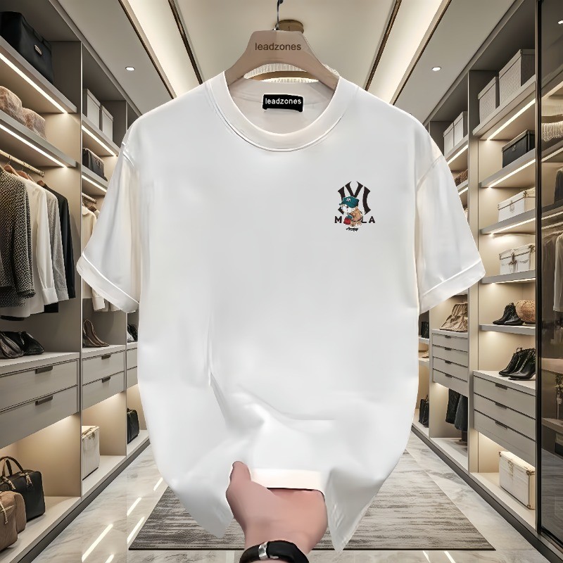 2025 NEW 2025P12 (Combed Cotton) C1735 Black/White/S-5XL Size new23 1VS4