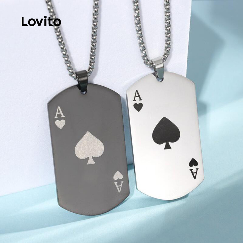 Lovito สร้อยคอเอซแห่งดอกจิก LCS20A613