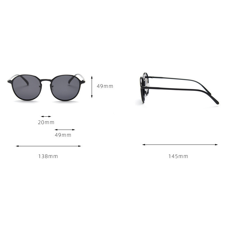 แว่นกันแดดโพลาไรซ์ TR90 สไตล์เรโทร อินเทรนด์ สำหรับทั้งผู้ชายและผู้หญิง ต้านUV400 - รูปที่ 7