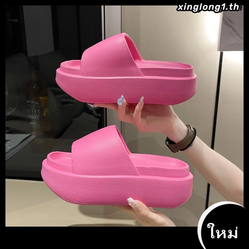 La mode รองเท้าแตะ วัสดุ EVA ลำลองสำหรับผู้หญิง พื้นรองเท้าหนามาก 2023NEW B90H2L4 34Z230825