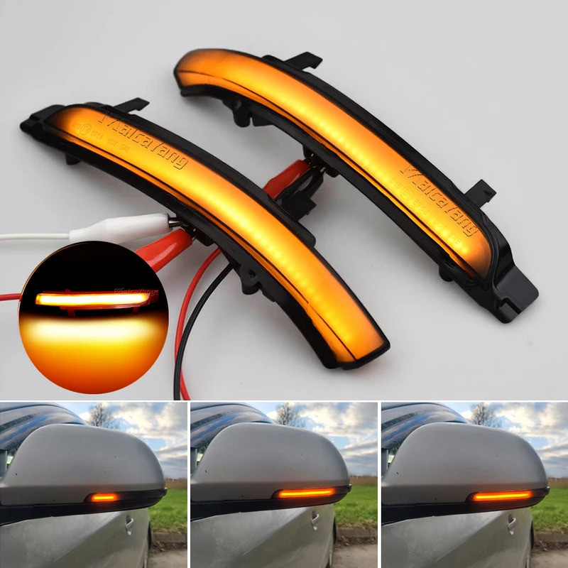 2PCS แบบไดนามิก LED Blinker สําหรับ skoda Octavia 1Z3 Hatchback 2009-2013 1Z5 Estate 2009-2012 Flash