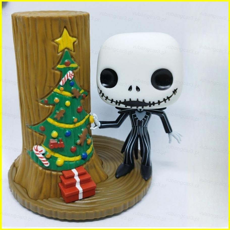 YB3 Jack Skellington Action Figure Christmas Eve Scare Halloween Car Ornament Box Set BY3