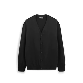 AIIZ เสื้อคาร์ดิแกนคอวีผู้ชายผ้าถัก AIIZ Men's Flat Knit Cardigan