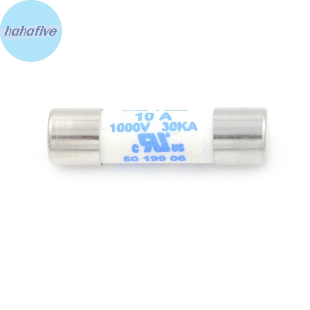 HAHA มัลติมิเตอร์ใหม่ 10 x 38 มม. 1000V 10A กระบอกฟิวส์เซรามิคสีขาว TH