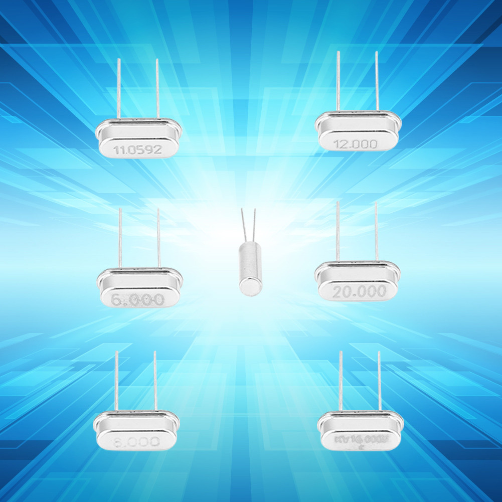 Xstudio-th 35pcs 7 ค่า Crystal Oscillator Kit 32.768K 6m 8m 11.0592m 12m 16m 20m